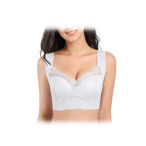 Luciana Secret Lift Bra, Air Ultimate Lift Stretch Seamless Sexy Bra (Gris plateado, 48/110 CD)