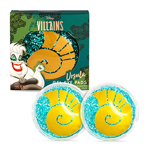 MAD Beauty Parches Refrescantes para Ojos Reutilizables Úrsula, Disney Villains Ursula Eye Pads, Translúcido