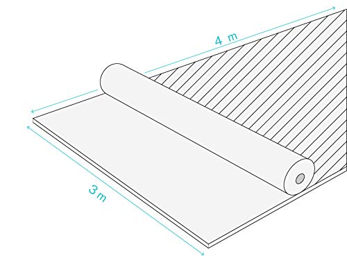 Malla Sombreadora 70% Verde Oscuro. 12m² (3 x 4m). Resistente a Rayos UV Vallas, Balcones,terrazas. Aporta Sombra a tu jardín. Bloqueador Solar.