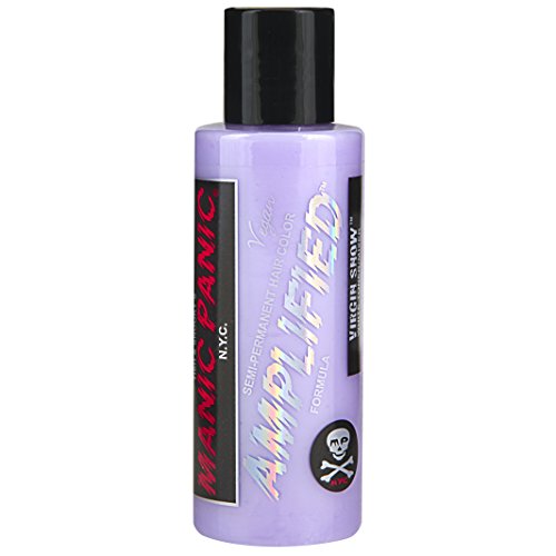 Manic Panic - Virgin Snow Amplified Creme Vegan Cruelty Free Semi Permanent Hair Toner, Eliminates Brassy Tones, 118ml