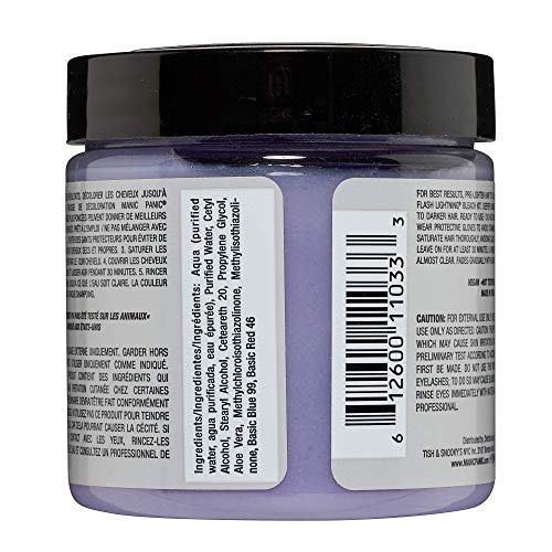 Manic Panic - Virgin Snow Classic Creme Vegan Cruelty Free Hair Toner, Eliminates Brassy Tones, 118ml