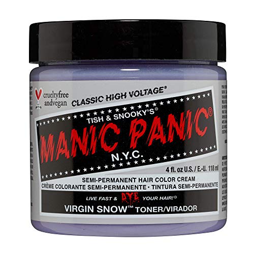 Manic Panic - Virgin Snow Classic Creme Vegan Cruelty Free Hair Toner, Eliminates Brassy Tones, 118ml