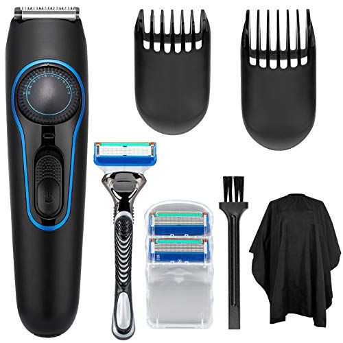 Maquina Cortar Pelo, Profesional Cortapelos Hombre Recortador Pelo Barba con Dial de Precisión 20 Longitud Ajustable 2 Accesorios de Peine Conjunto de Máquina Afeitar………