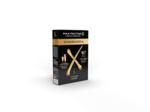 Max Factor - Kit (lash Revival Máscara De Pestañas, Colour X-pert Soft Touch Palette Paleta De Sombras, Kohl Pencil Delineador De Ojos) 10 G, Negro, Vanilla, 3 Unidad