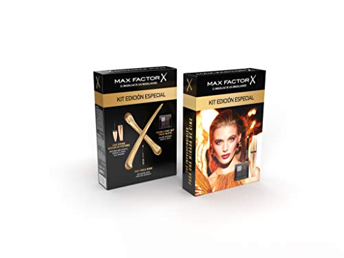 Max Factor - Kit (lash Revival Máscara De Pestañas, Colour X-pert Soft Touch Palette Paleta De Sombras, Kohl Pencil Delineador De Ojos) 10 G, Negro, Vanilla, 3 Unidad