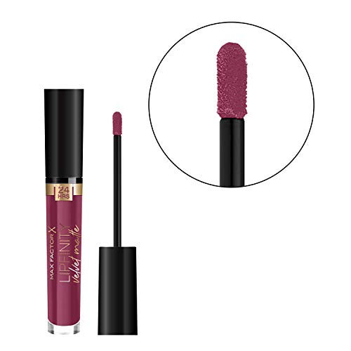 Max Factor LipFinity Velvet Matte Pintalabios, Tono: 050 Satin Berry - 3.5 ml