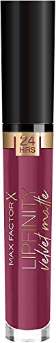 Max Factor LipFinity Velvet Matte Pintalabios, Tono: 050 Satin Berry - 3.5 ml