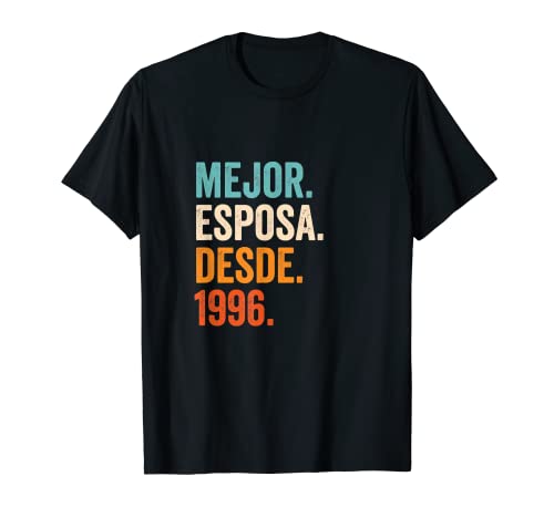 Mejor Esposa Desde 1996 | 26 aniversario de boda 26 años Camiseta