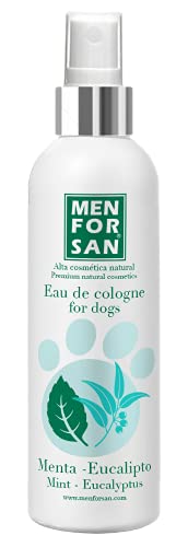 MENFORSAN Colonia para perros menta y eucalipto 125ml, Aroma refrescante y duradero