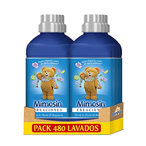 Mimosin Creaciones Suavizante Concentrado Flor de la Pasión y Bergamota 60 lavados - Pack de 8