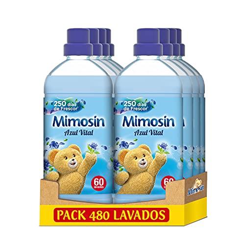 Mimosin Suavizante Concentrado Azul Vital 60 lavados - Pack de 8