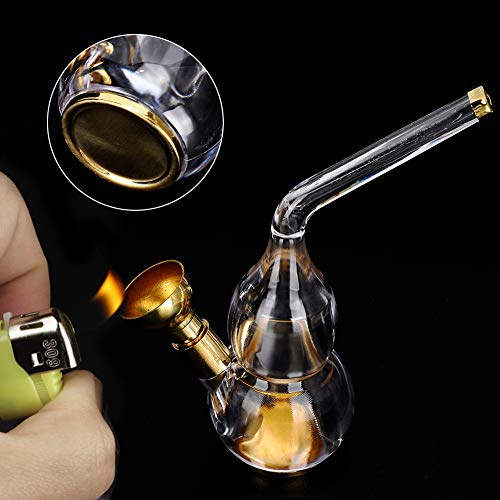 Mini Pipa de Agua para cachimba de Doble propósito, Pipa de Agua para Pipa de Agua Mini Pipa de Humo Pipa de Agua filtrada Pipas de Fumar Vintage extraíbles