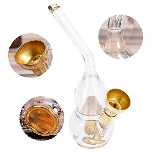 Mini Pipa de Agua para cachimba de Doble propósito, Pipa de Agua para Pipa de Agua Mini Pipa de Humo Pipa de Agua filtrada Pipas de Fumar Vintage extraíbles