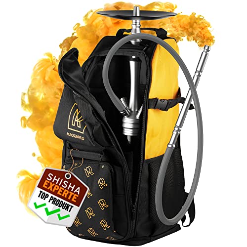 Mochila para Cachimba Maletas De Viaje con 13 Compartimentos para Boquillas Cachimba Shisha Accesorios Bolsa Grande para Cachimba Acolchado Y Resistente Al Agua Mochila De Viaje