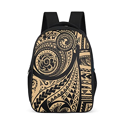 Mochilas polinesias para el trabajo, viajes, escuela, regalos para niñas y niños y adolescentes, gris brillante., talla única,