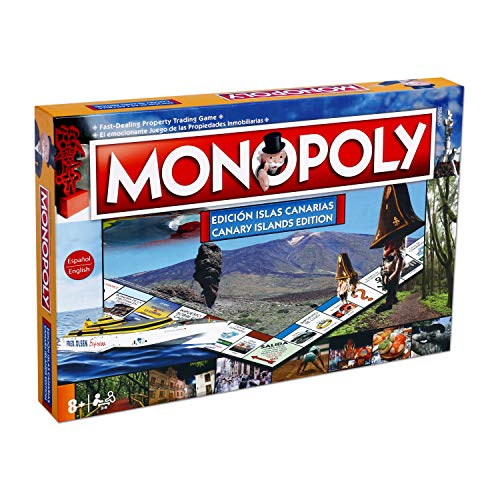 Monopoly de Islas Canarias - Juego de Mesa de las Propiedades Inmobiliarias - Versión bilingüe en Castellano e Inglés