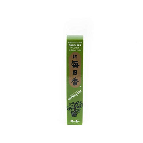 Morning Star Nippon Kodo Incienso – 12 fragancias surtido (total 12 x 50, 600 varillas) – sándalo, madera de cedro, té verde, incienso, mirra, salvia, almizcle, jazmín, Gardenia, lavanda, ámbar, loto