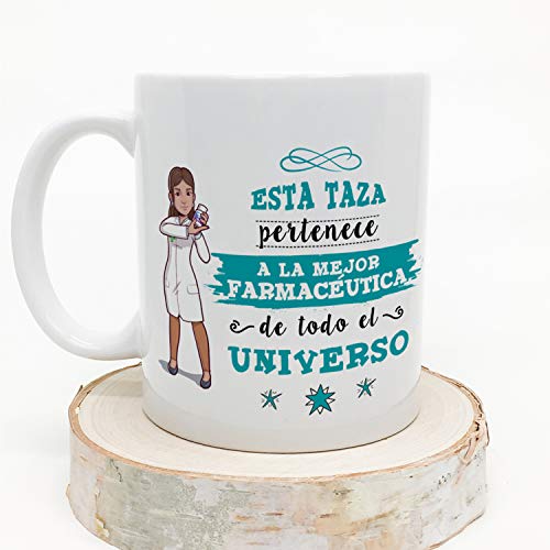 MUGFFINS Taza Farmacéutica (Mejor del Universo) - Regalos Originales y Divertidos de Farmacia