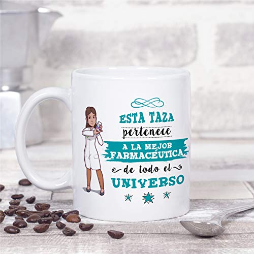 MUGFFINS Taza Farmacéutica (Mejor del Universo) - Regalos Originales y Divertidos de Farmacia