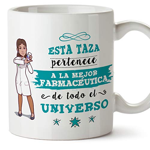 MUGFFINS Taza Farmacéutica (Mejor del Universo) - Regalos Originales y Divertidos de Farmacia