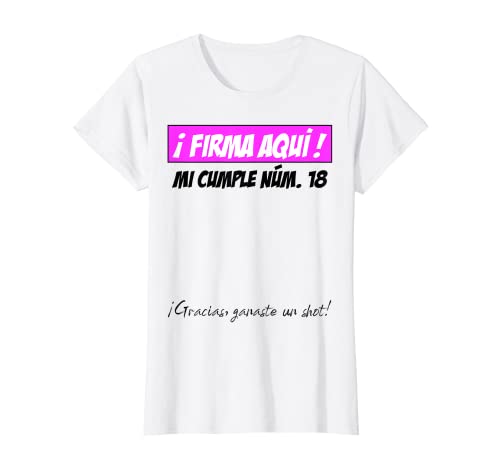 Mujer 18 Años Cumpleaños Chica Mujer Regalo Original Divertido Camiseta