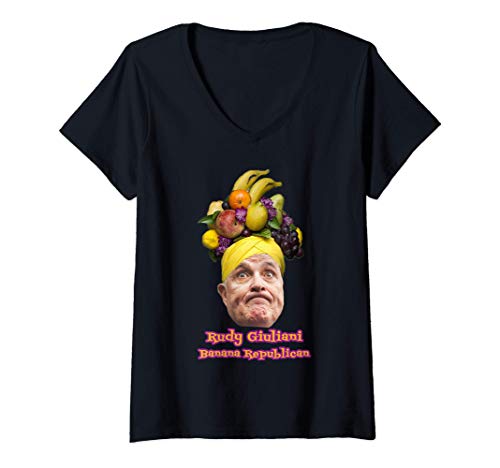 Mujer Rudy Giuliani Banana Republican Camiseta Cuello V