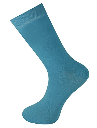 Mysocks Calcetines de color liso para hombres y mujeres turquesa