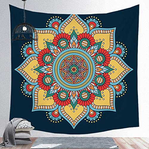 N / A Tapiz de Mandala para Colgar en la Pared, Manta de Playa de Arena, Manta, Tienda de campaña, colchón de Viaje, Tapiz A7 150x150cm