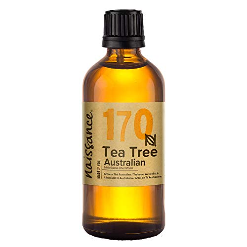 Naissance Aceite Esencial Árbol de Té Australiano Puro (No. 109) 100ml - Tratamiento Natural Para Acné, Puntos Negros, Cuero Cabelludo Graso, Uñas - Reduce Enrojecimiento Uniformiza Tono Piel