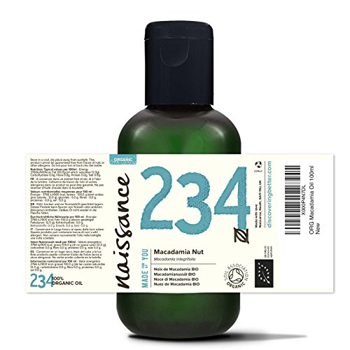 Naissance Aceite Vegetal de Macadamia BIO 100ml - 100% puro, prensado en frío, certificado ecológico, vegano y no OGM …