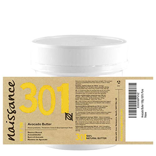 Naissance Manteca Natural de Aguacate 100g - Vegana y no OGM