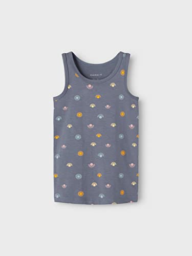 NAME IT NMFTANK Top 2P Folkstone Sun Noos Camiseta, Gris, 4 años para Niñas