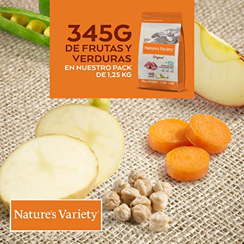 Nature's Variety Original No Grain - Pienso para gatos esterilizados con atún sin espinas 1,25 Kg