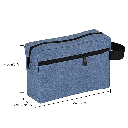 Neceser Bolsa, Bolsa de Cosméticos, Bolsas de Cosméticos Resistentes al Agua, Bolsa de Lavado de Cosméticos Portátil de Viaje, para Tarjetas de Llaves de Cosméticos (Azul)