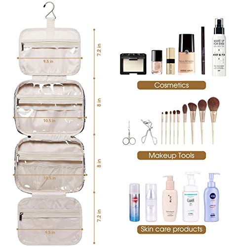 Neceser colgante grande bolsa de maquillaje de viaje organizador cosmético para mujeres y niñas, Elefante (Actualización), free