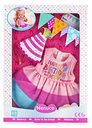 Nenuco- Ropita de diario, vestido de cumpleaños (Famosa 700015616)