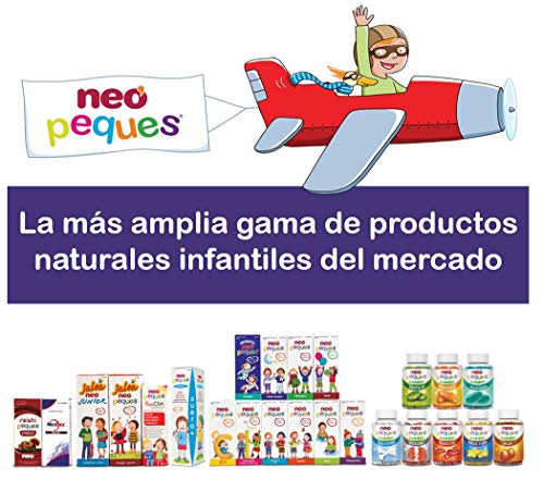 Neo Peques | Gummies Omega 3 y DHA de Origen Vegetal 30 Unidades | Gominolas a Base de Colina y Vitaminas | Tomar 1 o 2 al Día | Para Mayores de 3 años | Caramelo Masticable Infantil | Sabor a Limón