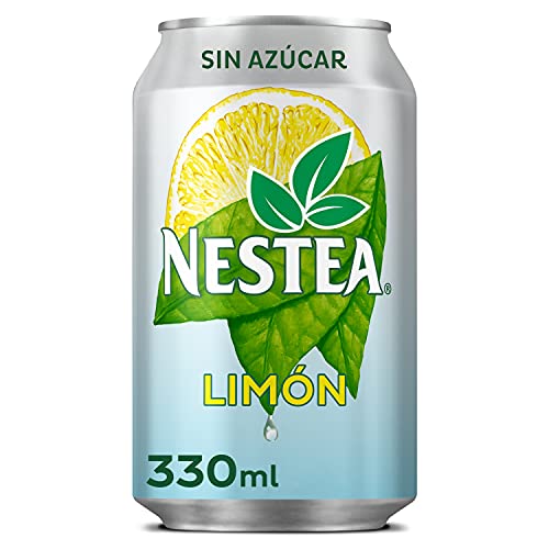 Nestea Té Negro Limón Sin Azúcar - Refresco de té sin gas - Lata 330 ml