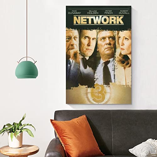 Network (1976) 1977 - Póster de cine con nominaciones al Oscar (60 x 90 cm)