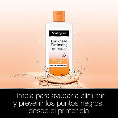 Neutrogena Blackhead Eliminating Tónico Limpiador con Ácido Salicílico Purificante, Pieles con Puntos Negros, 150 Mililitros + Tónico Limpiador, Pieles con Puntos Negros, 200 ml