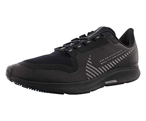 Nike Air Zoom Pegasus 36 Shield, Zapatillas de Correr Hombre, Negro (Black/Black/Metallic Silver), 42 EU