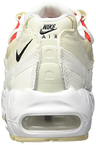 Nike Wmns Air MAX 95, Zapatillas Deportivas Mujer, Sail Black Chile Red Coconut Milk, 37.5 EU