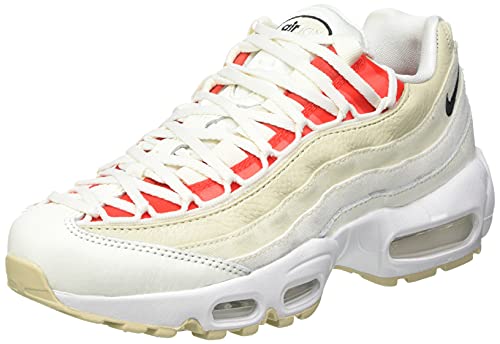 Nike Wmns Air MAX 95, Zapatillas Deportivas Mujer, Sail Black Chile Red Coconut Milk, 37.5 EU