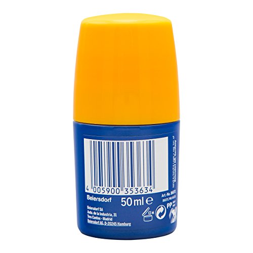 NIVEA Sun - Roll On crema solar Hidratante Protege & Hidrata FP50 - Protección UV muy alta - 50 ml