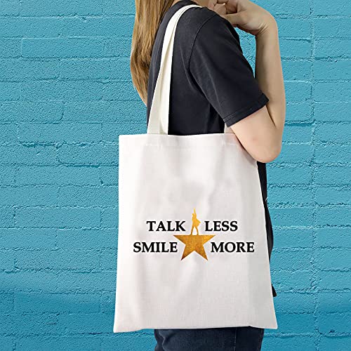 Novedad Hamilton Musical Gift My Thoughts Have Been Reemplazado por Hamilton Lyrics Talk Less Smile More Bolsa de cosméticos, Smile More Shopping Eu, M,