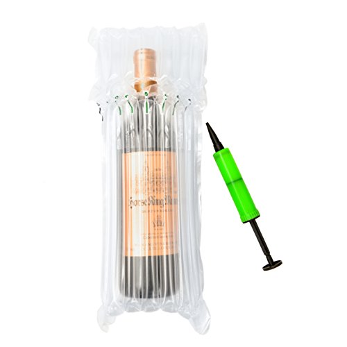 NOVSIX 20 Pieza Botella Bubble Wrap Wine Wrap Sleeves Cojín Bubble Protector Bolsa de Viaje a prueba de Fugas bolsa