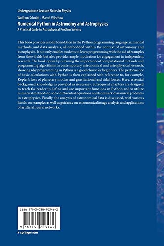 Numerical Python in Astronomy and Astrophysics: A Practical Guide to Astrophysical Problem Solving (Undergraduate Lecture Notes in Physics)