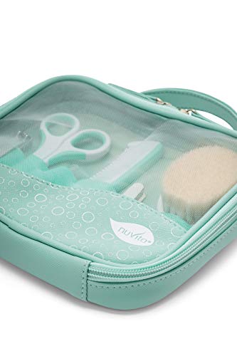 Nuvita 1146 - Set Para el Cuidado del Bebé – Estuche Para Cuidados e Higiene del Bebé - Kit para Uñas y Cabello - Aspirador Nasal – Ideal para Viajes – Libre de BPA – Marca Europea