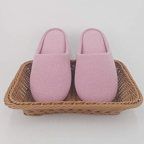 ofoot Zapatillas Mujer Casa Algodon Espuma con Memoria, Pantuflas Estar Lavable Interior Antideslizante