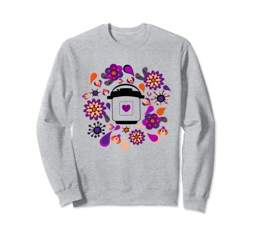 Olla de presión instantánea caprichosa floral Sudadera